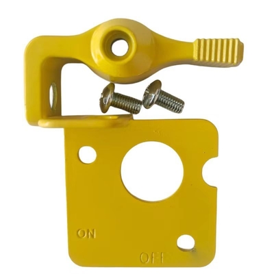 Universal Car A/C SWITCH Battery Master Disconnect Switch Red and Yellow Lockout Lever Kit for Performance Steel Racing