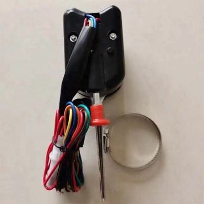 Black Universal Hot Rod Chrome Column Mount Turn Signal Switch with Hazard Knob and OEM Standard Size