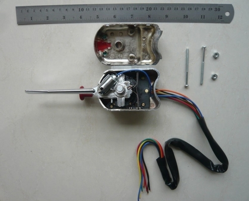 Street Hot Rod Universal Turn Signal Switch with Hazard and Chrome Column Mounting Universal Installation