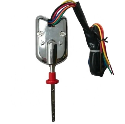 Universal Street Hot Rod Chrome Column Mount Black Turn Signal Switch with Hazard Knob Replace/Repair Purpose