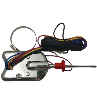 Universal Street Hot Rod Chrome Column Mount Black Turn Signal Switch with Hazard Knob Replace/Repair Purpose