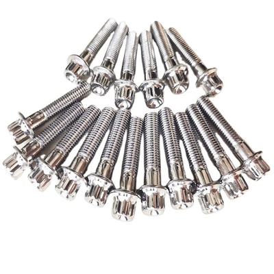 Universal Titanium Gr5 12 PT RS/ RX Split Rim Kits M7 x 32 Bolt and Nut Flange screws Bolt with Performance Year Universal