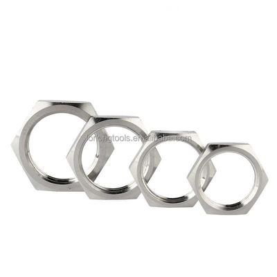 Natural Finish Stainless Steel Hex Jam Nut 5/8-18 Thin Nut for Standard Size in Imperial Measurement System
