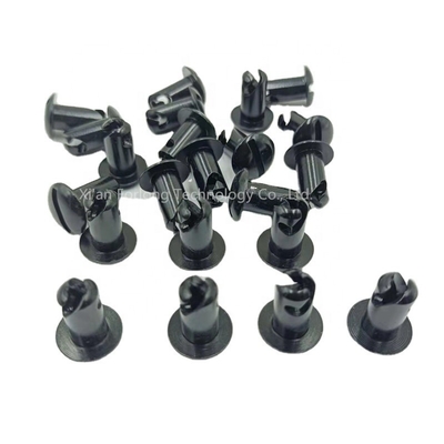 Universal Car Fitment Steel Dome Head Quarter Turn Buttons Dzus 5/16&quot;*0.5&quot; Black with Easy Installation