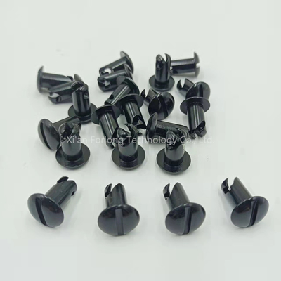 Universal Car Fitment Steel Dome Head Quarter Turn Buttons Dzus 5/16&quot;*0.5&quot; Black with Easy Installation