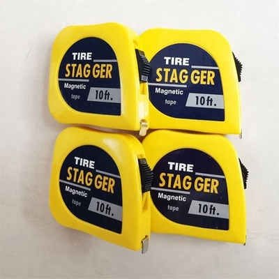 Universal Car Fitment Sprintcar Wingless Midget 1/4&quot; x10' Tire Stagger Tape Measure with Standard OE NO. and Universal