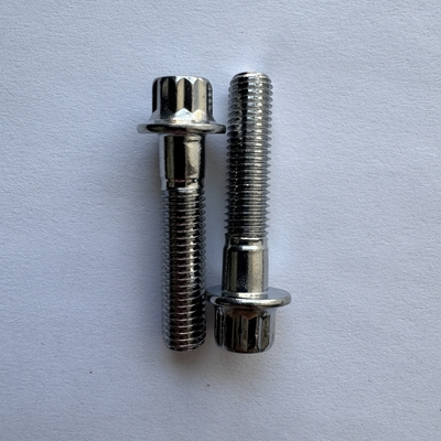 Performance M8 x1.25x 32MM Titanium Flange Bolt for Racing Car Black/Green/Natural Finish Customized