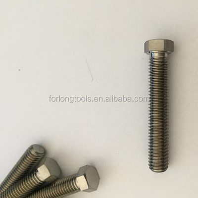 Sprint Car Titanium Radius Rod Bolt 1/2&quot;-20 x 1-3/8&quot; Hex Head Bolts 6AL-4V Titanium Alloy DIN Standard Natural Finish