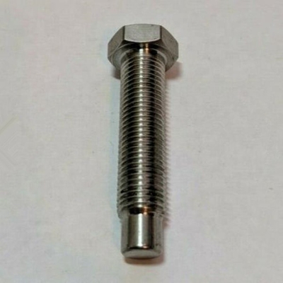 Micro Sprint Car Natural Titanium Torsion Stop Bolt 5/16&quot;-18 OE NO. Universal with Hex Head