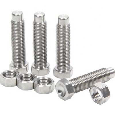 Standard OE NO. Titanium GR5 Midget Micro Sprint 3/8&quot;-16 1.8&quot; Long Bolts with Natural Titanium Coating Technology