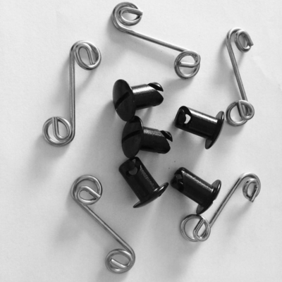 Universal Aluminum Quarter Turn Black Dzus Fasteners 7/16&quot; 5/16&quot; Buttons for Universal Replacement