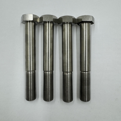 DIN Standard GR5 Titanium Hex Head Bolt 1/2&quot;-20 x 4.5 &quot; Stud Bolts with Natural Finish 6AL-4V Titanium Alloy