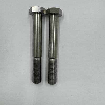 DIN Standard GR5 Titanium Hex Head Bolt 1/2&quot;-20 x 4.5 &quot; Stud Bolts with Natural Finish 6AL-4V Titanium Alloy