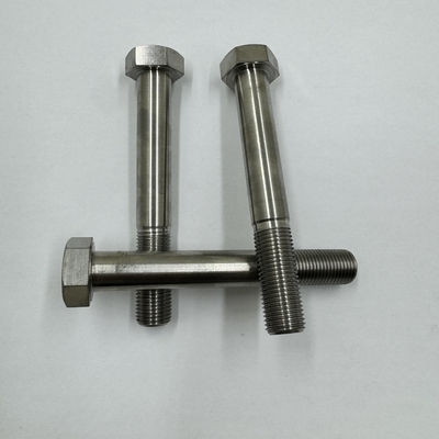 DIN Standard GR5 Titanium Hex Head Bolt 1/2&quot;-20 x 4.5 &quot; Stud Bolts with Natural Finish 6AL-4V Titanium Alloy