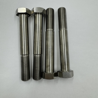 DIN Standard GR5 Titanium Hex Head Bolt 1/2&quot;-20 x 4.5 &quot; Stud Bolts with Natural Finish 6AL-4V Titanium Alloy