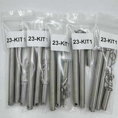 DIN Standard GR5 Grade Titanium Pin Kit for Jacobs Ladder 3/8 x 3.71 and 1/2 x 1.3 Clips included