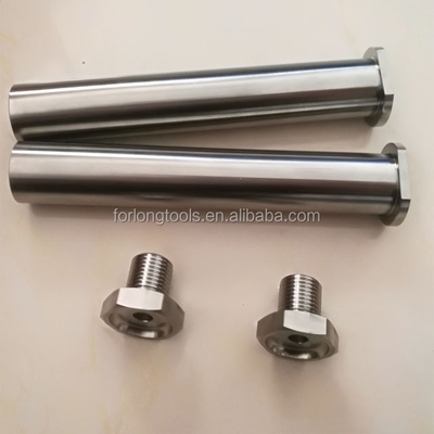 Natural Finish 5/8&quot;-18 Midget King Pin Titanium for Sprint Spindle Nut DIN Standard Made of 6AL-4V Titanium Alloy
