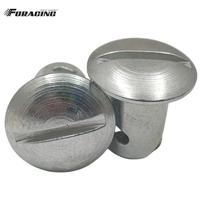Universal Sprint Car Parts 7/16&quot; * .500&quot; Dome Head Quarter Turn Stud with Steel Dzus Fasteners