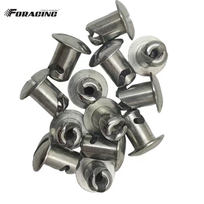 Universal Sprint Car Parts 7/16&quot; * .500&quot; Dome Head Quarter Turn Stud with Steel Dzus Fasteners