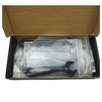 Universal Black Racing AN Fitting Wrench AN Spanner for Sprint Car Tool Sets An4-An16 6PCS One Kit Lightweight Aluminum