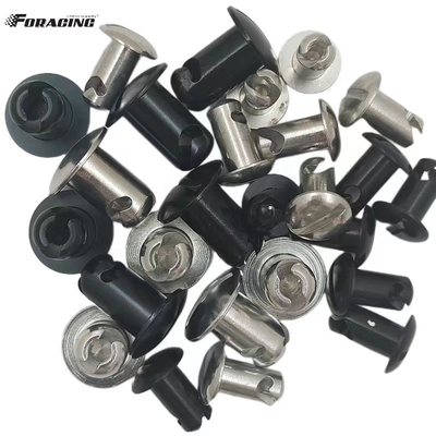 Custom-made OE NO. Universal Silver Aluminum Slotted Head Dzus 7/16 x .500 Long Fasteners Sprint Car Parts for Customer Requirements