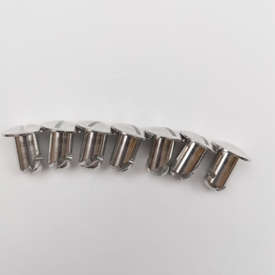 Custom-made OE NO. Universal Silver Aluminum Slotted Head Dzus 7/16 x .500 Long Fasteners Sprint Car Parts for Customer Requirements