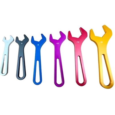 Universal AN Spanner Aluminum Billet Racing Tool Sets 6 pcs One Kit AN4-AN16 Sprint Car Wrenches for Racing and Tuning