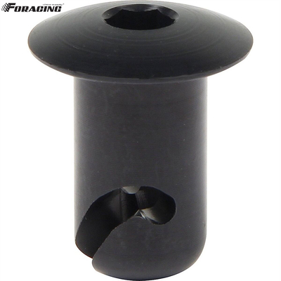 Universal OE NO. 7/16&quot; Aluminum Dzus Button Dome Allen Head Quarter Turn Fasteners 0.500&quot; Black Superior Performance