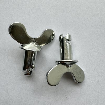 7/16&quot;x.500&quot; Universal Year Dzus Dome Butterfly Head Buttons with Handle Silver 7/16&quot;x.500&quot; Steel Sprint Car OEM Accepted