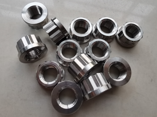 Universal Silver 1/2&quot; -20 Titanium 12 PT Flange Nuts The Ultimate Combination of Strength and Versatility in Silver