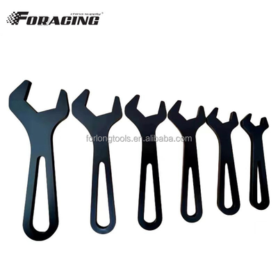 Universal Car AN Fitting Wrench Kit AN4-An16 Black Racing CNC Parts with Aluminum Construction Sprint Car Tool Sets 6PCS