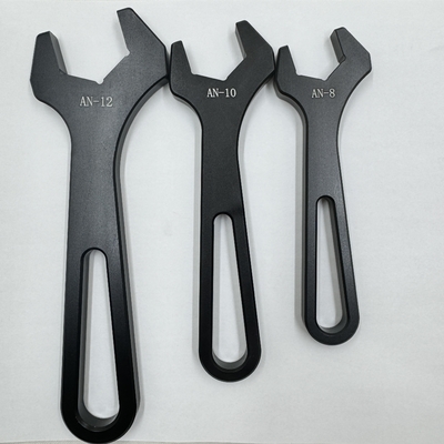 Universal Car AN Fitting Wrench Kit AN4-An16 Black Racing CNC Parts with Aluminum Construction Sprint Car Tool Sets 6PCS
