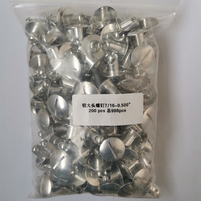 Silver Aluminum Quarter Turn Dzus With 1&quot; Large Head Perfect for Universal Applications 7/16&quot; x.600 and Replace/Repair