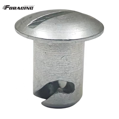 Universal OE NO. 7/16&quot;x.500&quot; Silver Steel Quarter Turn Dzus Dome Head Buttons for Racing Car Sprint Car Upgrades and Modifications