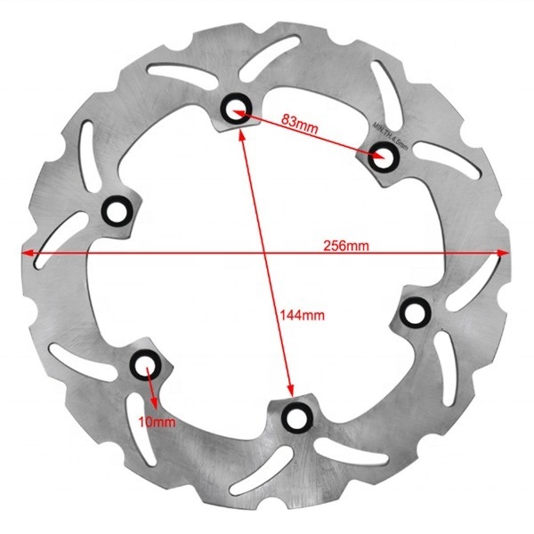 Titanium 256MM Brake Disc Rotor Replacement Specially Designed for Honda XLV VARADERO 1000 XLV VARADERO ABS 1000 Motorcycle Parts