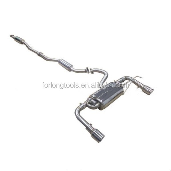 Universal Fitment Glossy Stainless Steel Modified Exhaust Pipe for Mitsubishi Lancer and Valve Control