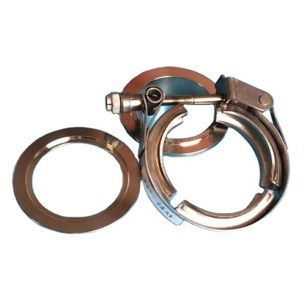 Sprint Car Universal Engines 2.5 Inch Stainless Steel Quick Release Vband Clamp with Two Flanges Range from 1.25 Inch to 6.00 Inch