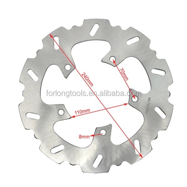 240MM Stainless Steel Motorcycle Disc Brake for BMW G 650 X Moto 650 Fixed and Sturdy Mounting hole 5 Thickness 4.5mm