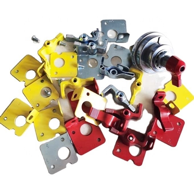 Efficiently Prevent Accidental Start A/C Switch Battery Master Disconnect Switch with Red and Yellow Lockout Lever Kit