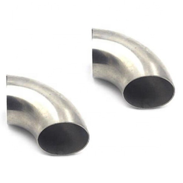 Connection Welding 304 Stainless Steel 90 Degree Bend Elbow Pipe 1MM Thickness Exhaust 2 X 3 INCH for Customized Support