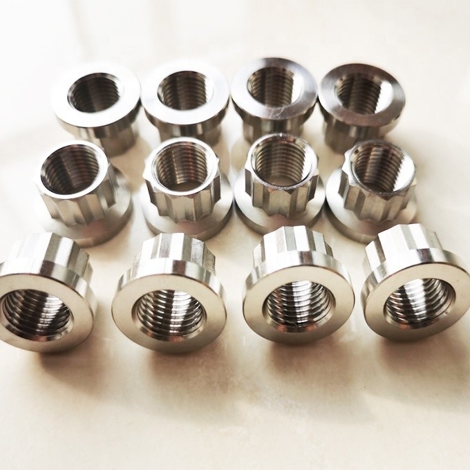 Effortless Installation DIN Standard 7/16 Inch UNF 20 Thread 12 Point Titanium Nuts for Heavy Duty Equipment