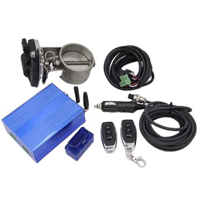 Electric and Remote Control System 2.36&quot; Universal Electric Exhaust Cutout Control Valve Kit for Improved Exhaust Flow