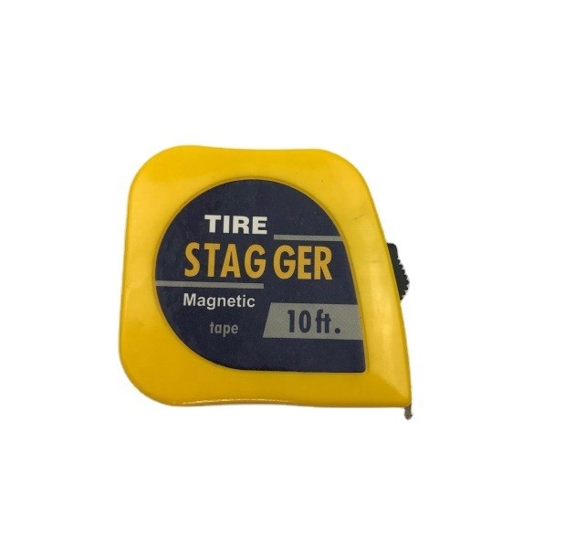 10 Feet Tire Stagger Tape Measure 3 Meter Blade 0.12mm Thickness Expedited Turnaround for Automotive Industry in Yellow