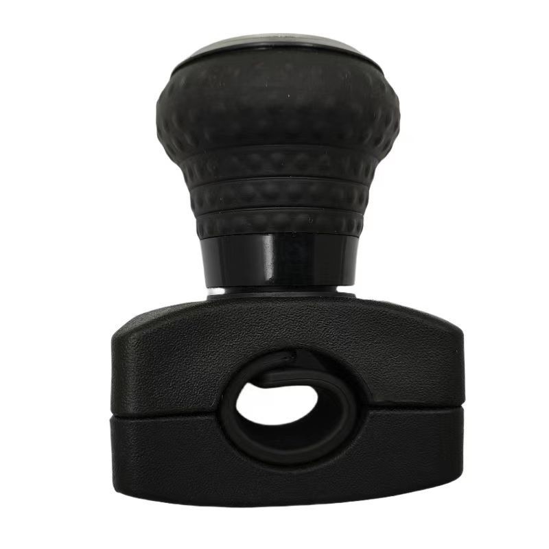 360 Degree Grip Ball Turning Hand Control Steering Wheel Booster Spinner Knob for Universal Tractors and Forklifts in Black