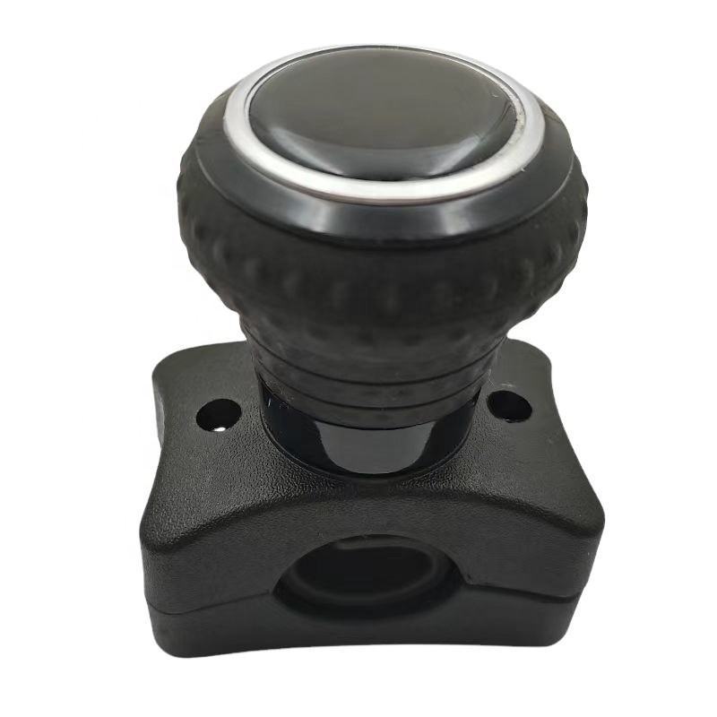 Black Universal Fitment Car Steering Wheel Booster Spinner Knob 360 Degree Grip Ball Turning Hand Control for Smooth Operation