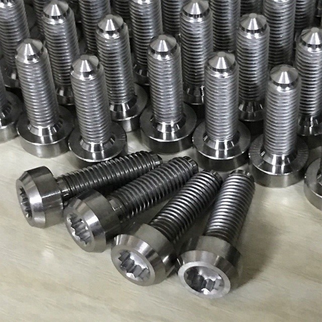 6AL-4V Titanium Alloy M7*1.0 Split Rim Bolts for BBS Natural Finish 24.5mm Ready to Ship