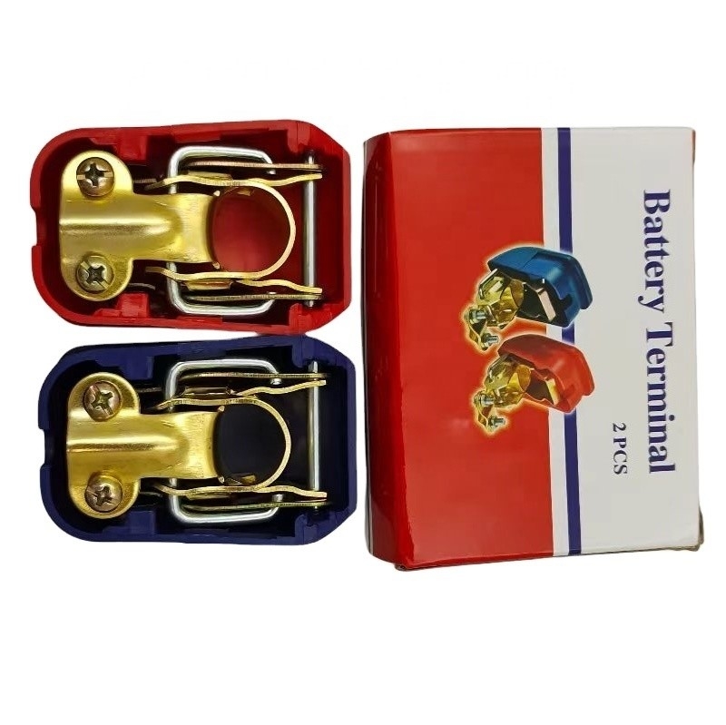 Universal Battery Terminals Plastic Protect Cover for Car Cable Terminal Clamps Connectors in Blue and Red Material