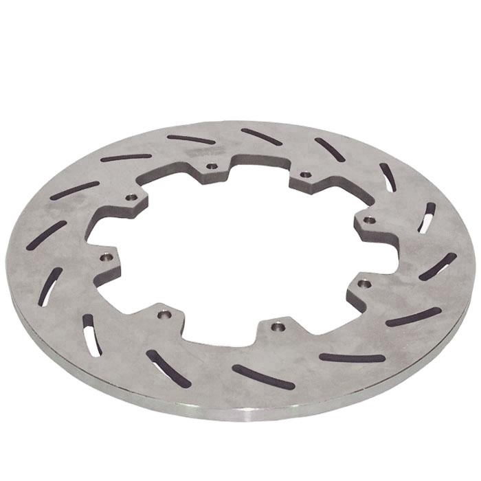 Car Model Car Brake Discs 12.00&quot; Titanium Sprint Rotor with 8 x 7&quot; Bolt Circle and Slotted Design in Titanium Finish