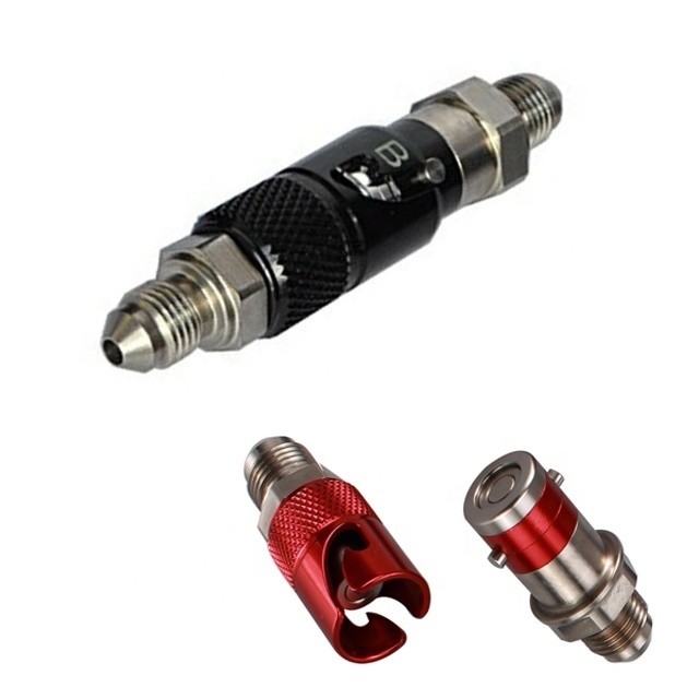 Universal Year Standard 3AN Black Aluminum Quick Release Dry Brake Line Coupling Fitting for Universal Vehicle Fitment