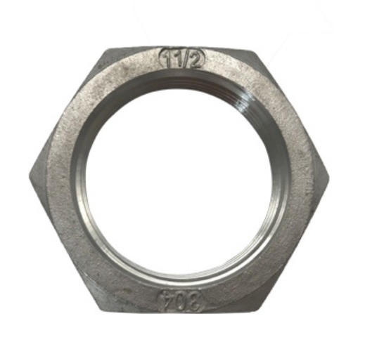 GB Standard 5/8-18 Titanium Hex Jam Nuts For Heim Joint Rod End Thin Nut Hexagon Natural Finish Imperial Inch Titanium